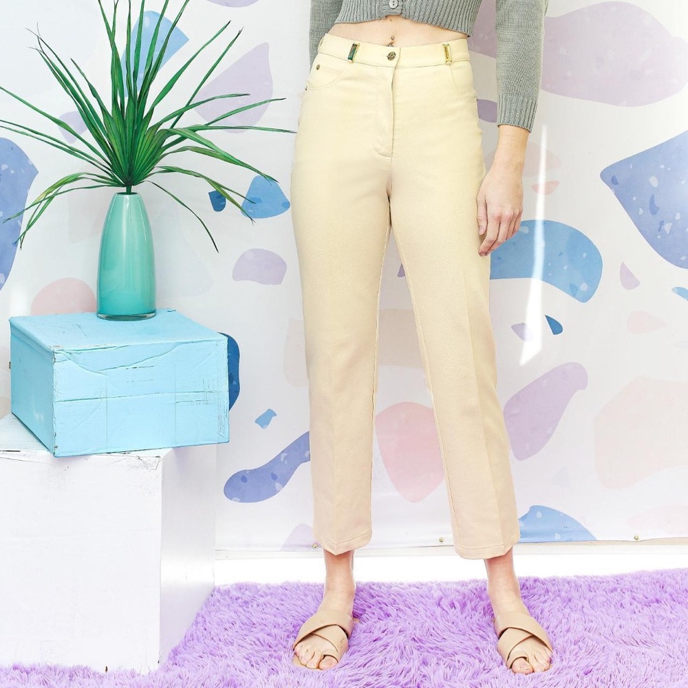 Vintage St. John Cream Trousers